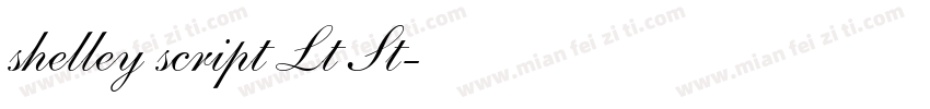 shelley script Lt St字体转换
